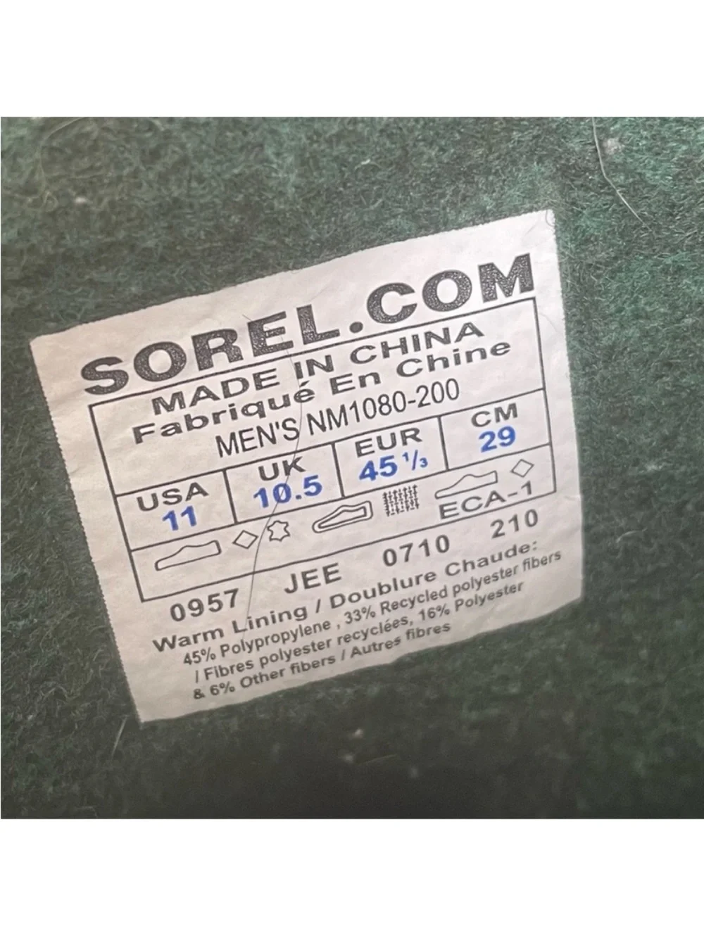 Sorel Men’s Vintage Maverick Leather and Rubber Winter Waterproof Snow Boots 11